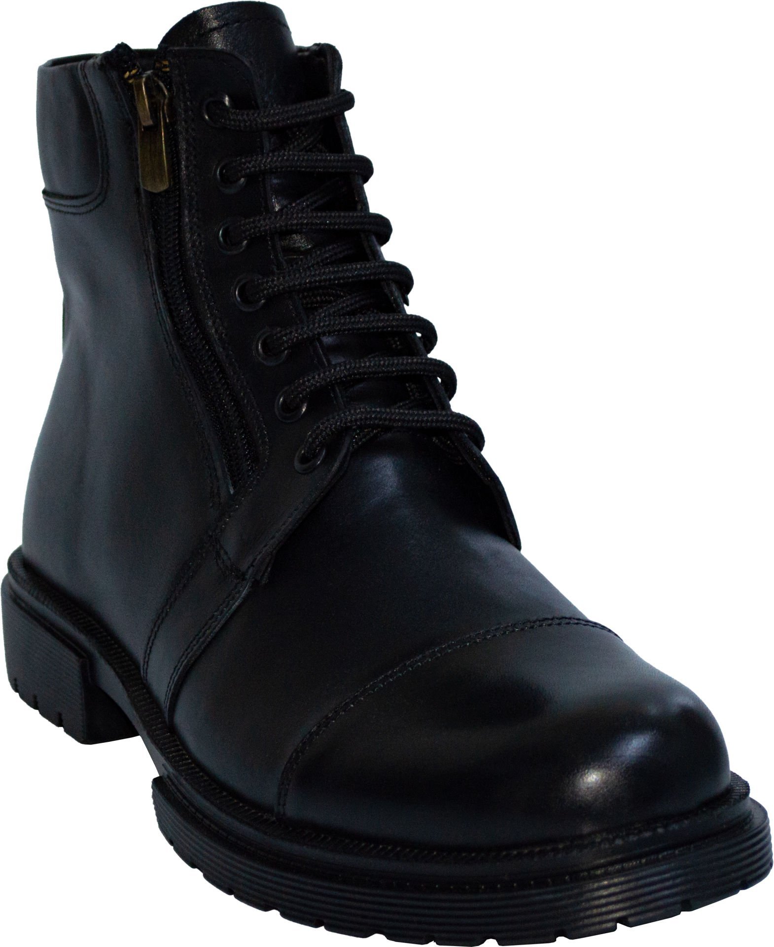 Erkek Kışlık Deri Bot - Siyah