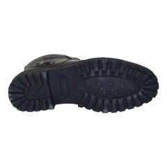 Erkek Kışlık Kısa Deri Bot - Siyah