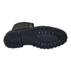 Erkek Kışlık  Deri Bot - Siyah