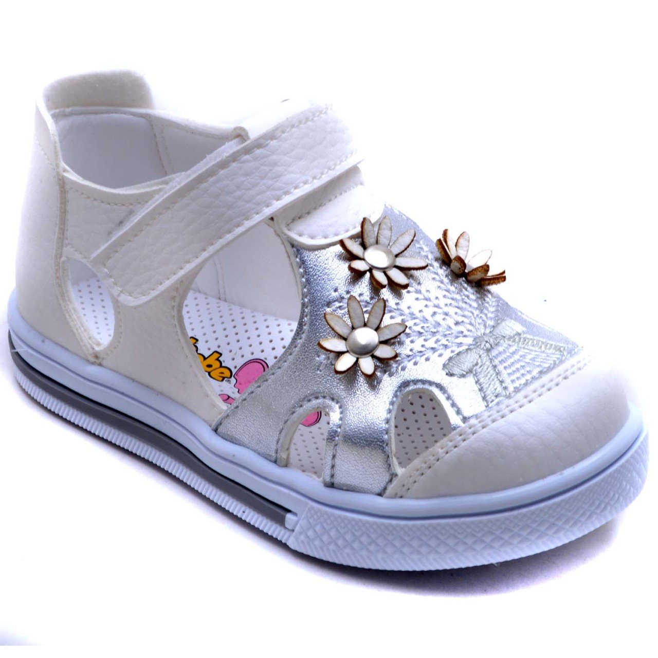 SB-2215 Bebe Kız Çocuk Sandalet - Beyaz