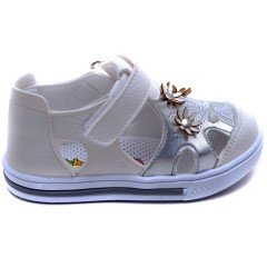 SB-2215 Bebe Kız Çocuk Sandalet - Beyaz