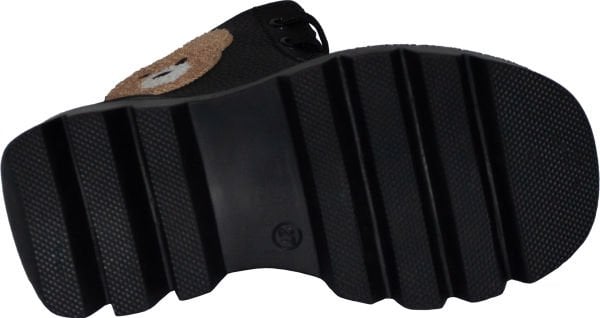 Kışlık Desenli Patik Bot- siyah