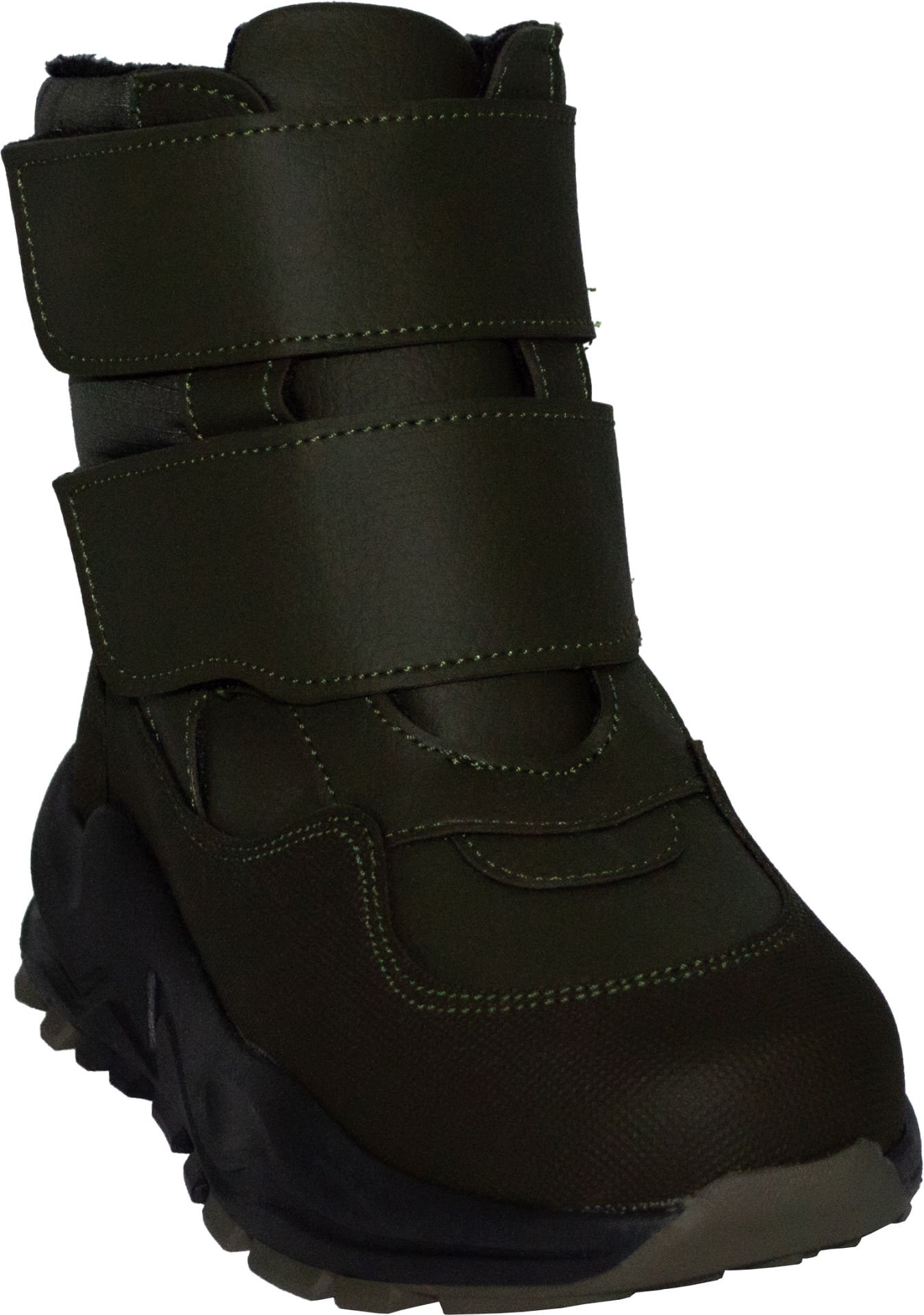 Içi Kürklü Su Geçirmez Kışlık Patik Bot - siyah/yeşil