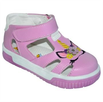Cırt-Cırtlı Bebe Sandalet - pembe