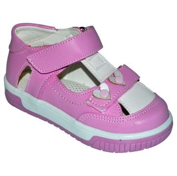 Cırt-Cırtlı Bebe Sandalet - pembe