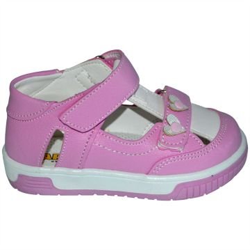 Cırt-Cırtlı Bebe Sandalet - pembe