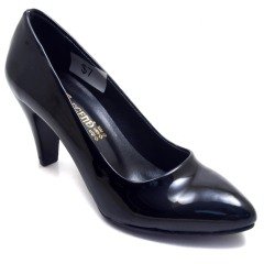 210-SR Sivri Kadın Stiletto - Siyah