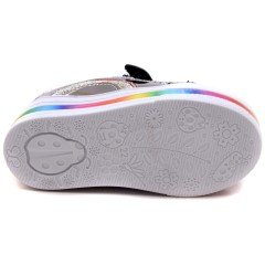 LPT-290 Gökkuşağı Model Bebe Spor Ayakkabı - Gri