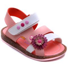 SB-2303 Bebe Kız Çocuk Sandalet - Yavruağzı