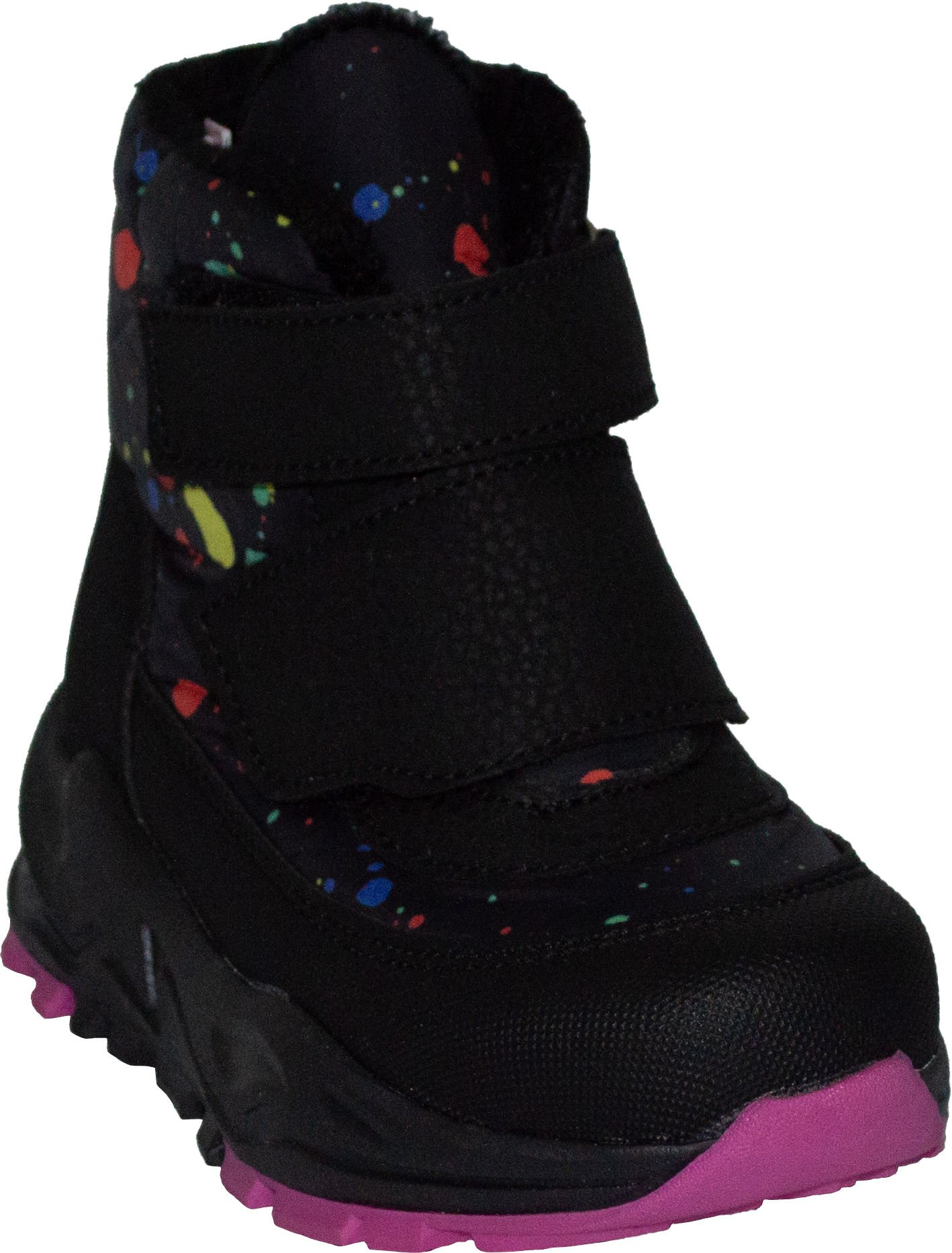 Içi Kürklü Su Geçirmez Kışlık Patik Bot - Fildişi/Multicolor/Siyah