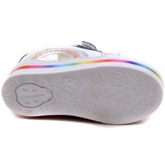 LPT-290 Gökkuşağı Model Bebe Spor Ayakkabı - Beyaz