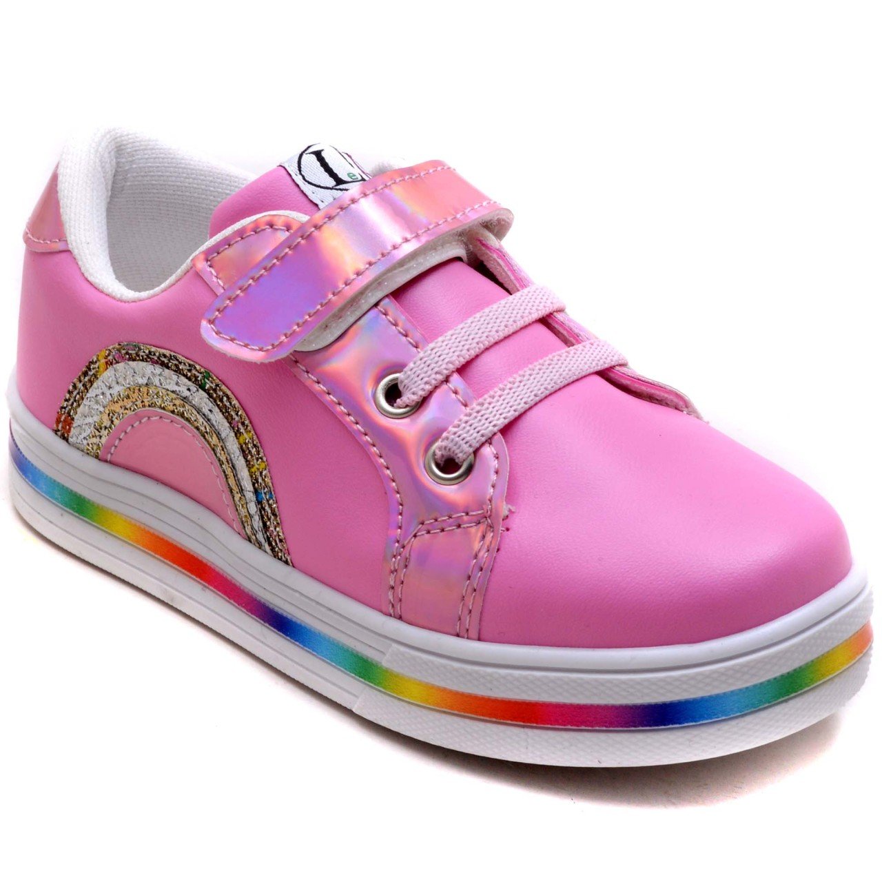LPT-490 Gökkuşağı Model Patik Spor Ayakkabı - Pembe