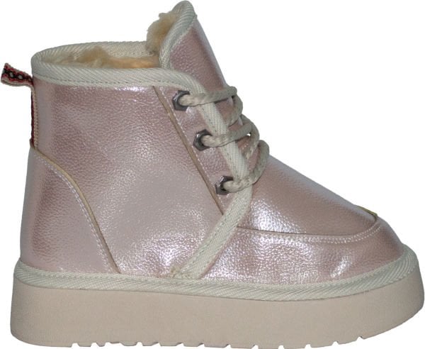 İçi Kürklü Filet Bot - Pembe