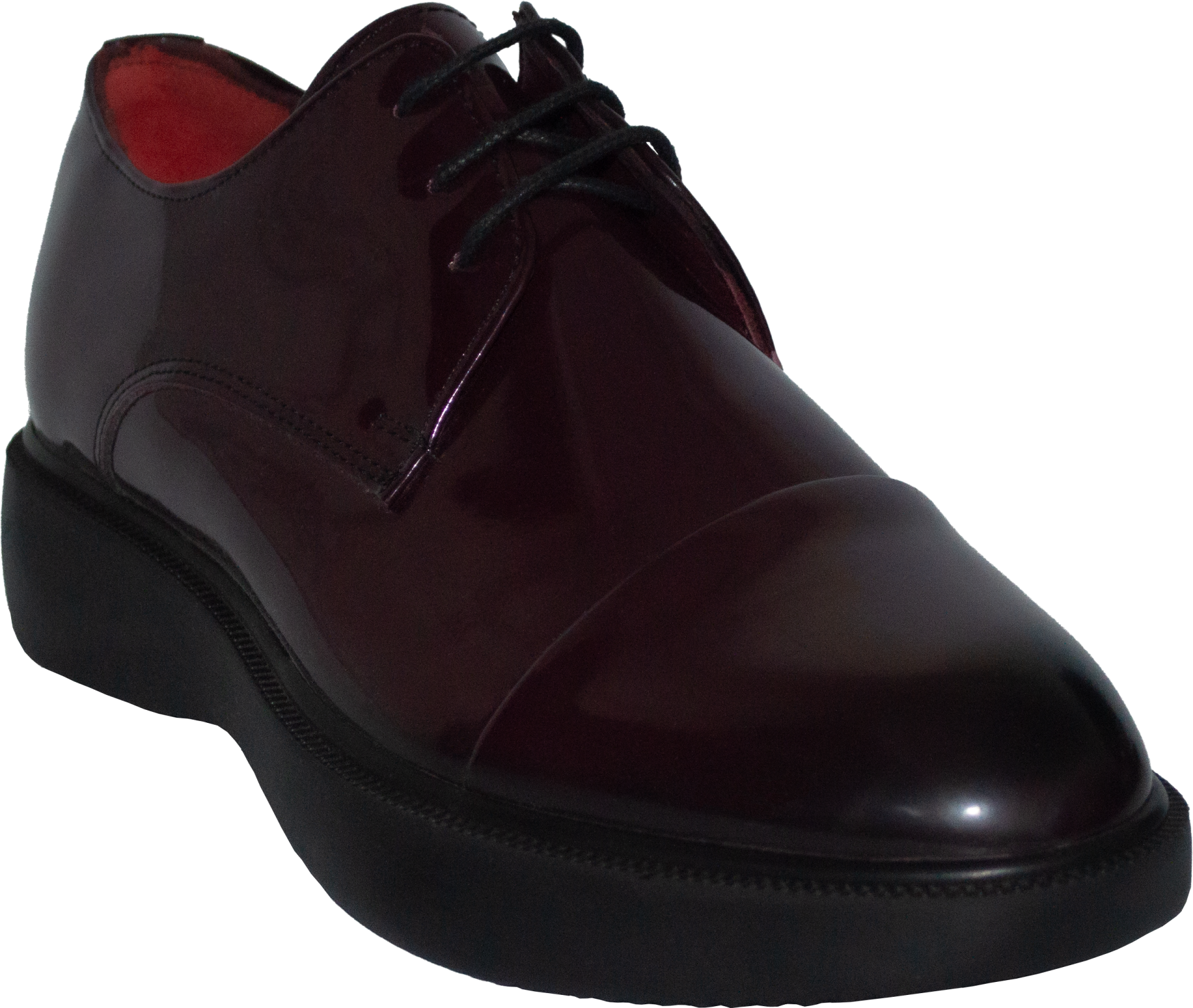 Merdane Bağcıklı Klasik Ayakkabı - Bordo