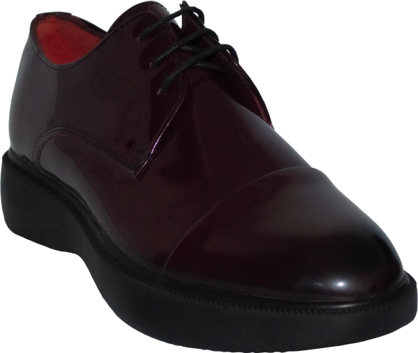 Merdane Bağcıklı Klasik Ayakkabı - Bordo