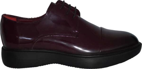 Merdane Bağcıklı Klasik Ayakkabı - Bordo