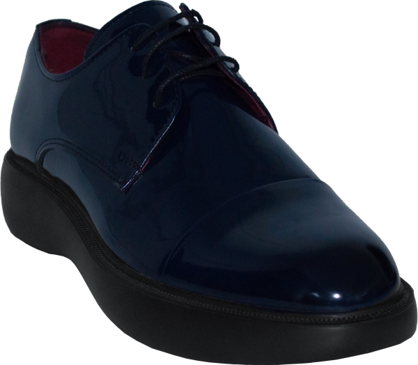 Merdane Bağcıklı Klasik Ayakkabı - Lacivert