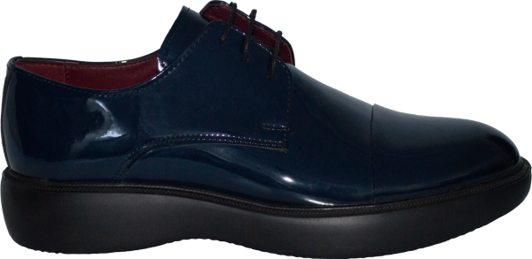 Merdane Bağcıklı Klasik Ayakkabı - Lacivert