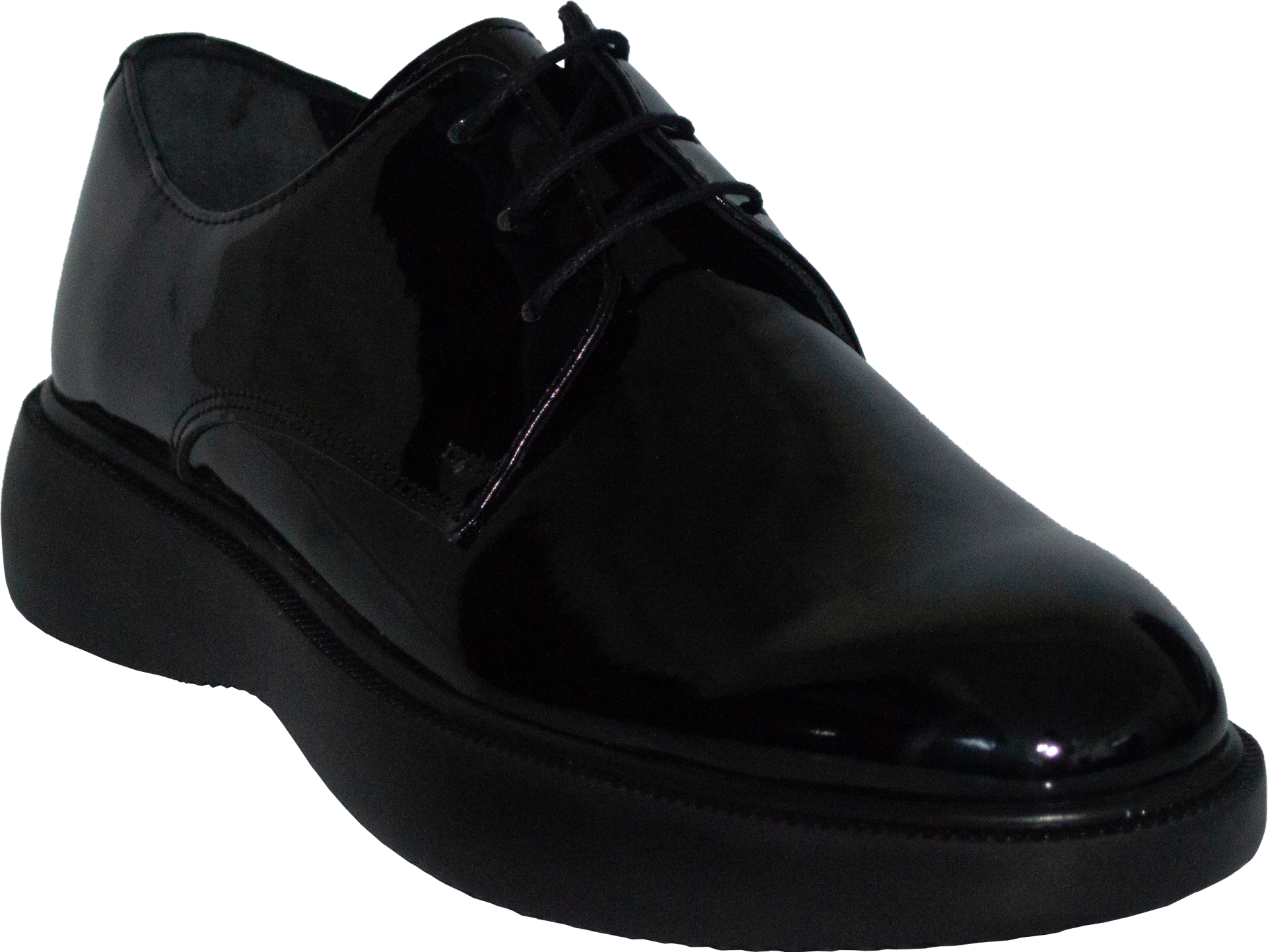 Merdane Bağcıklı Klasik Ayakkabı - Siyah