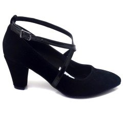 215-SR Sivri Model Kadın Stiletto - Siyah