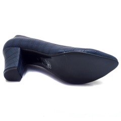 217-SR Desenli Model Kadın Stiletto - Lacivert