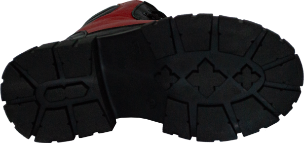 İçi Kürklü Filet Bot - Siyah/Kırmızı