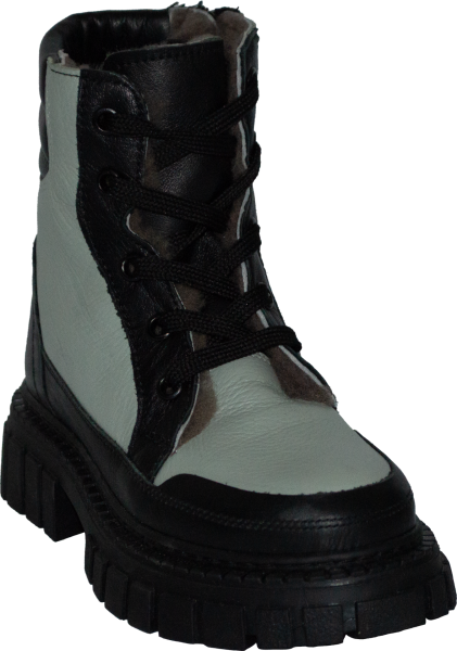 İçi Kürklü Filet Bot - Siyah/Gri