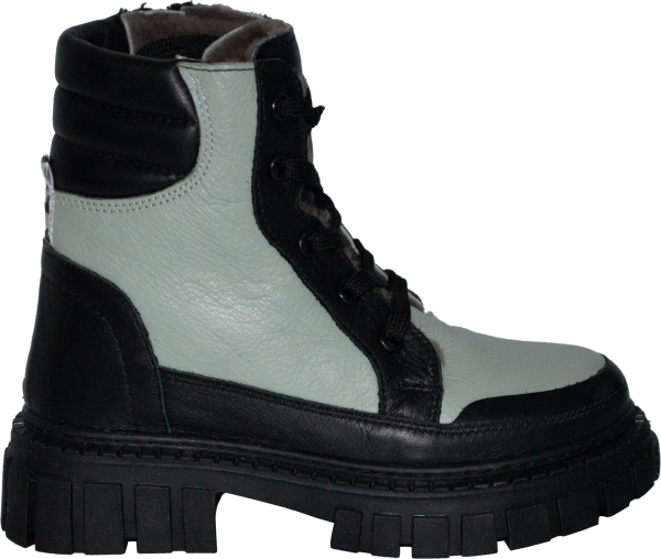 İçi Kürklü Filet Bot - Siyah/Gri