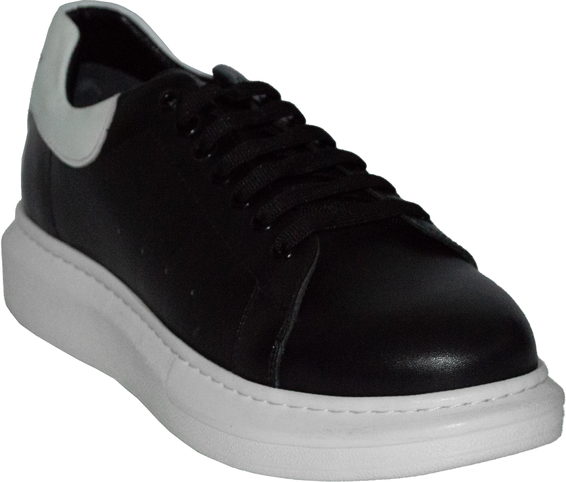 Erkek Spor Ayakkabı - Siyah/Beyaz