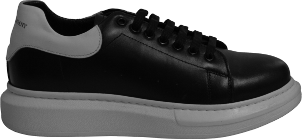 Erkek Spor Ayakkabı - Siyah/Beyaz