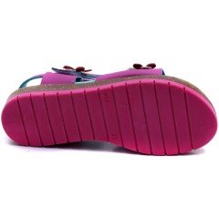 SG-2459 Filet Kız Çocuk Sandalet - Fuşya