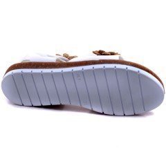 SG-2464 Filet Kız Çocuk Sandalet - Beyaz