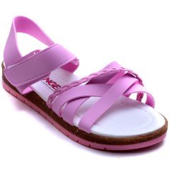 SG-2470 Filet Kız Çocuk Sandalet - Pembe