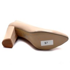221-SR Sivri Uç Model Kadın Stiletto - Krem