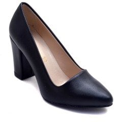 221-SR Sivri Uç Model Kadın Stiletto - Siyah