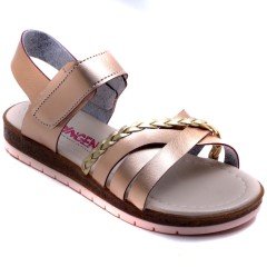 SG-2476 Filet Kız Çocuk Sandalet - Krom