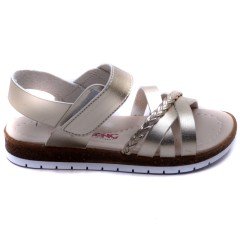 SG-2477 Filet Kız Çocuk Sandalet - Altın