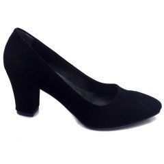 226-SR Sivri Uç Model Kadın Stiletto - Siyah