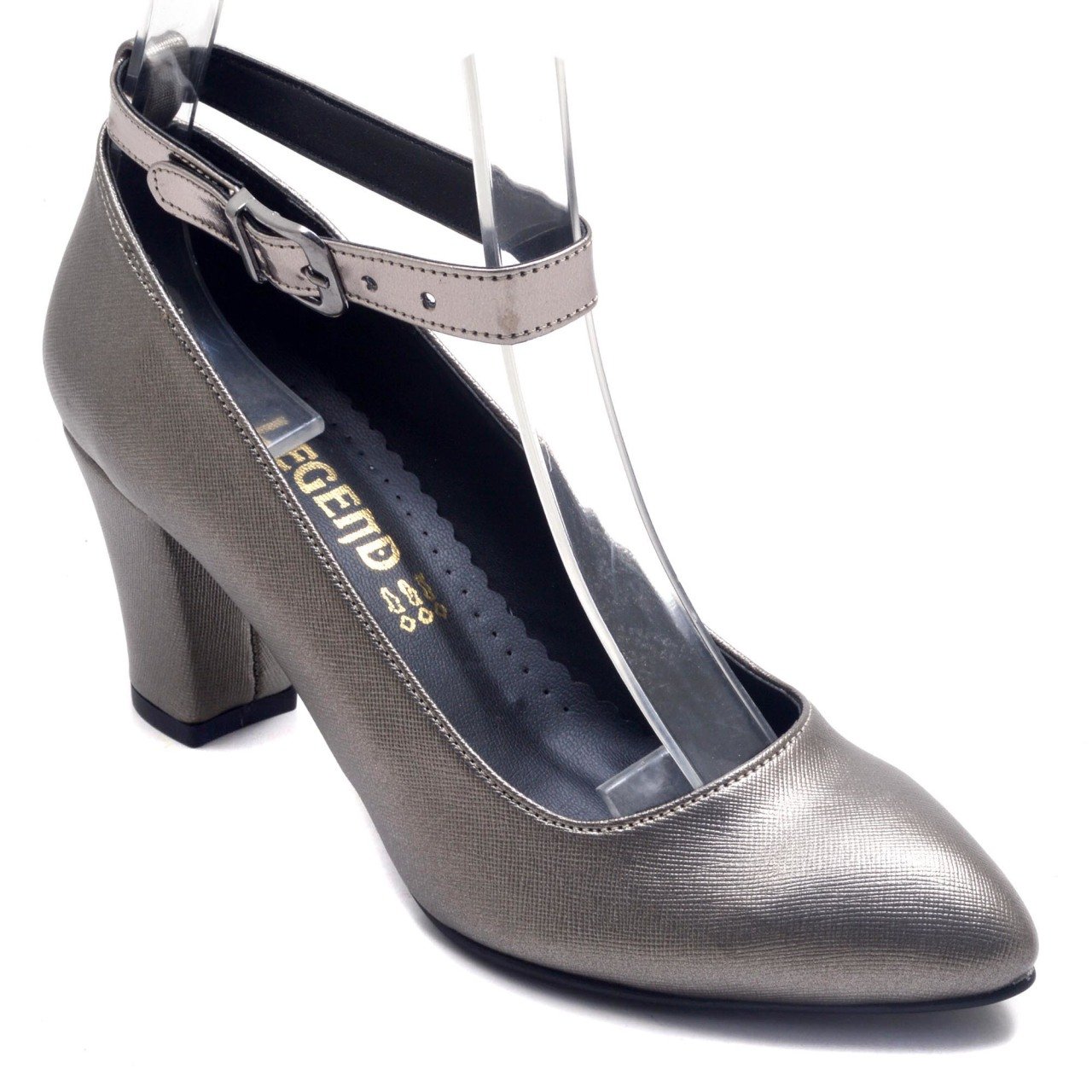 228-SR Sivri Uç Model Kadın Stiletto - Gri