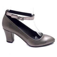 228-SR Sivri Uç Model Kadın Stiletto - Gri