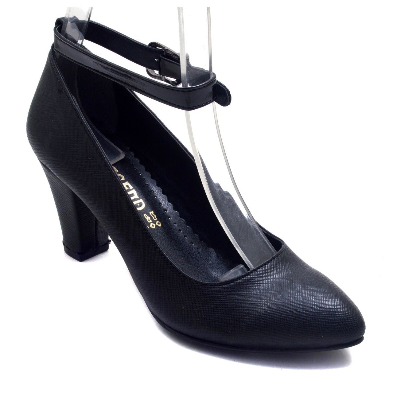 228-SR Sivri Uç Model Kadın Stiletto - Siyah