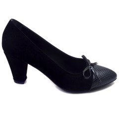 231-SR Mat Kurdale Model Kadın Stiletto - Siyah