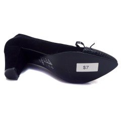 231-SR Mat Kurdale Model Kadın Stiletto - Siyah