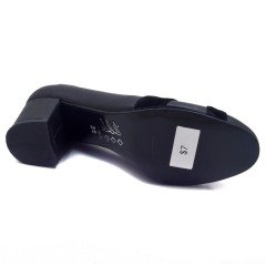 233-SR Kare Topuk Kadın Stiletto - Siyah