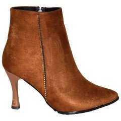 Kadın Stiletto Kışlık Bot - Kahverengi