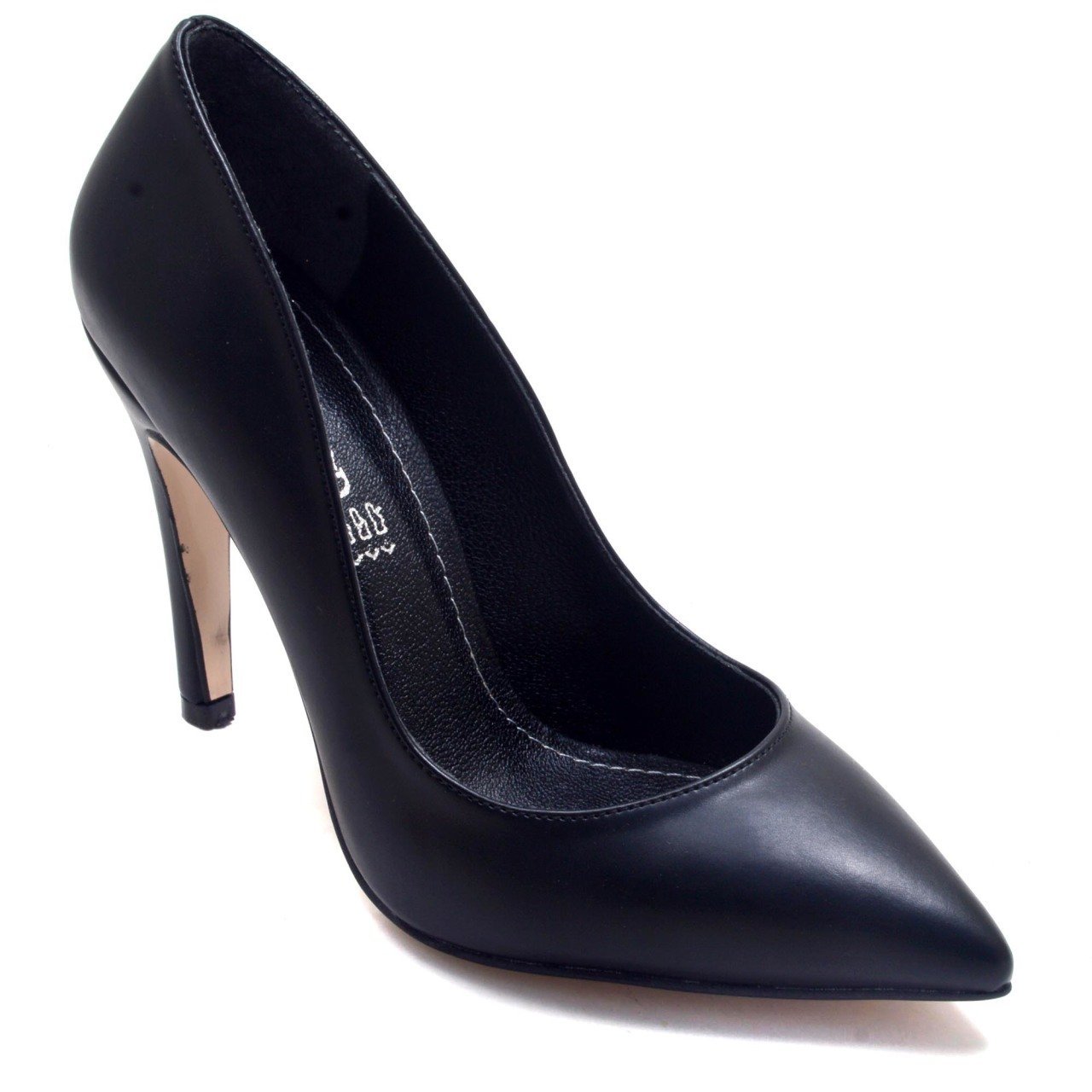 235-SR Sivri Uç Model Kadın Stiletto - Siyah