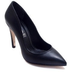 235-SR Sivri Uç Model Kadın Stiletto - Siyah