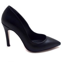 235-SR Sivri Uç Model Kadın Stiletto - Siyah