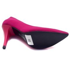 235-SR Sivri Uç Model Kadın Stiletto - Koyu Pembe