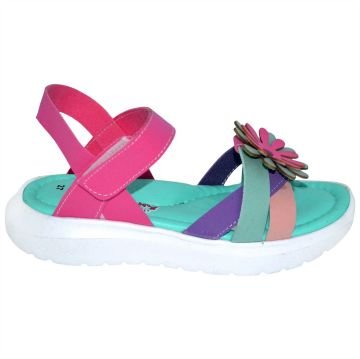 Kız Patik Sandalet - yeşil/pembe/beyaz